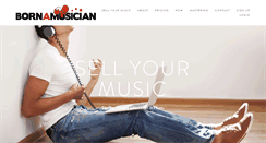 Desktop Screenshot of bornamusician.com