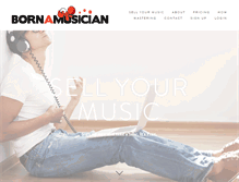 Tablet Screenshot of bornamusician.com